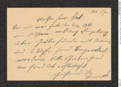 Seite 2, Eingelegte Postakrte, Beilage 1 zu "Kuffern (ab 1930)" (NHMW-PRAE-BBB-57-Beilage-1)
